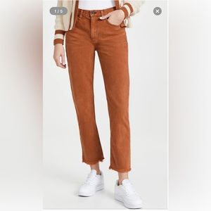 ASKK NY Mid Rise Straight Jeans Rust